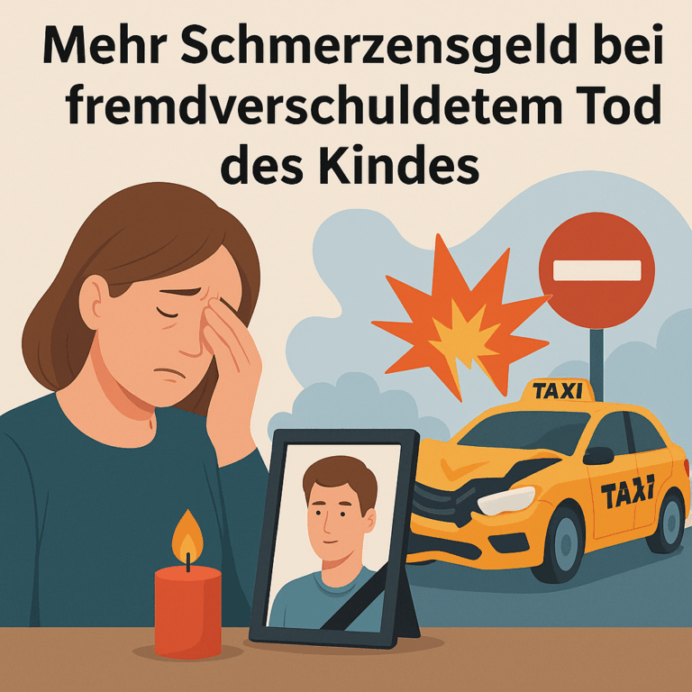 Tod des Kindes: hohes Schmerzensgeld bei Schockschaden