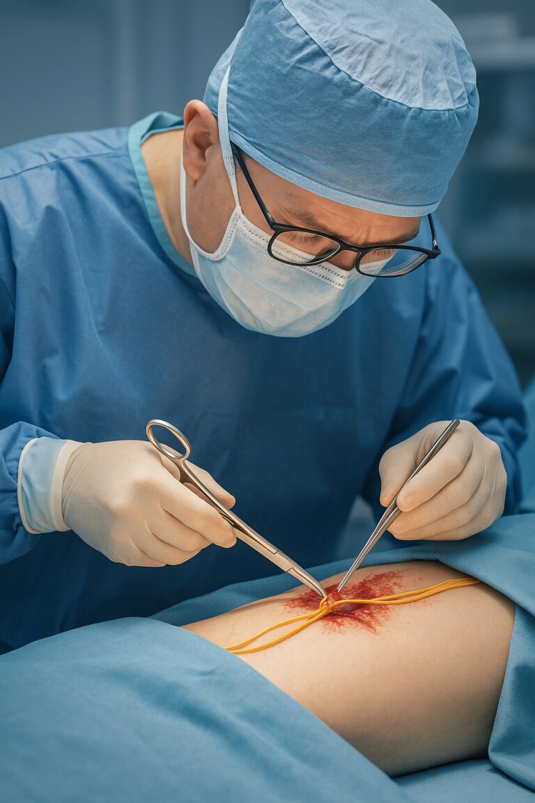 Nervenschädigung unter der Operation: In der Nähe großer Nerven erfordert eine Operation große Sorgfalt 